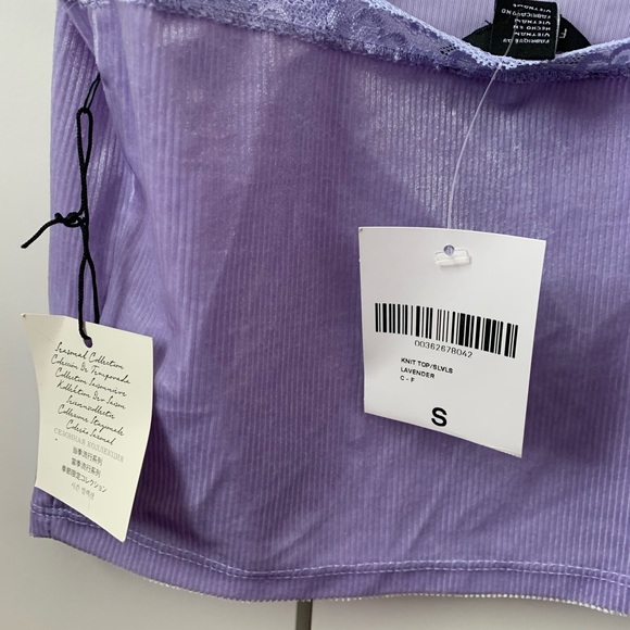 Forever 21 Lavender Velvet Top - Picture 3 of 3